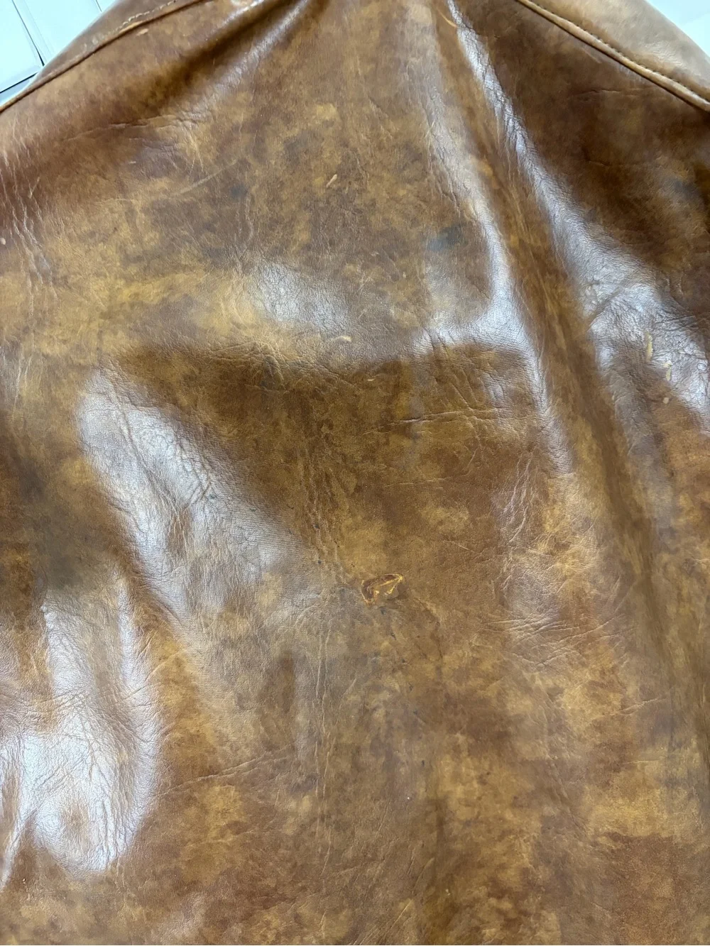 Vintage Brown Leather Travel Suit Garment Bag